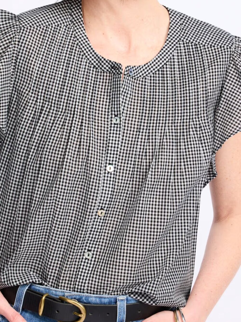 Market & Spruce Emile Cotton Blouse - Picture 2 of 4
